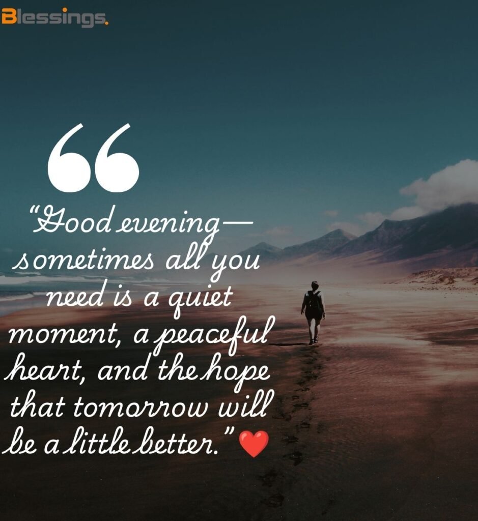 Short Good Evening Prayers for Peace